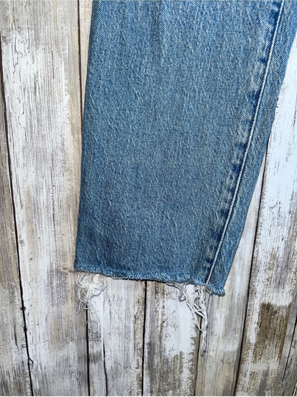 Madewell The Perfect Vintage Jean 26 High Rise Straight Distressed Raw Hem - Picture 4 of 8